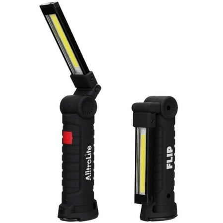2019 New VersionFlip Rechargeable COB LED Magnetic Flashlight & Work Light - TESTED ACTUAL TRUE - 300 LUMENS - Flood Light Torch with Magnetic Stand for Car Repairing, Workshop, (Best Cob Led 2019)