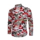 thumbnail image 2 of Camisas navideñas para hombre, camisas de manga larga con botones, camisas de Papá Noel para fiestas al aire libre, camisas de calle de invierno con elástico hacia abajo, 2 of 4