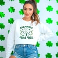 thumbnail image 2 of Unisex Shamrock and Roll Sweatshirt, St. Patrick's Day Casual Pullover, Green Graphic Crewneck, Lucky Clover Sweater, Irish Music Top, 2 of 7