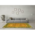 thumbnail image 3 of Ahgly Company Indoor Square Oriental Yellow Traditional Area Rugs, 8' Square, 3 of 4