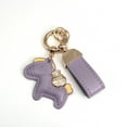 thumbnail image 5 of Bracelet keychain leather cartoon pony pendant couple bag car keychain - Coffee color, 5 of 5
