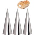 thumbnail image 3 of 12pcs Stainless Steel Baking Cones Diy Pastry Cream Horn Molds Tapered Tube Cone, 3 of 4
