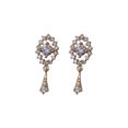 thumbnail image 4 of Jumpingount 1 Pair Small Rhinestone Ear Studs Wife Jewelry Decoration Personalized Anniversary Gifts Daughter Birthday Holiday Earrings Type2 NO2 Jumpingount CBP214525, 4 of 6
