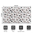thumbnail image 5 of White Cow Floral Crown Pattern Door Rugs,Washable Non Slip Door Mats Indoor,Decorative Door Mats,Entry Mat Indoor for Entrance,Bedroom,Kitchen,Bathroom,17"x30", 5 of 6