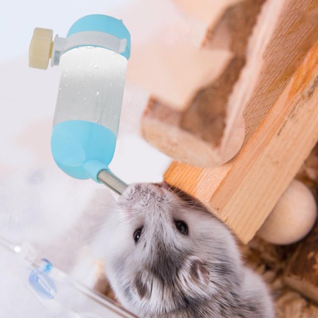 Dispensador de agua para hámster de 80 ml, hervidor a prueba de fugas, dispositivo de alimentación de agua para mascotas pequeñas Tmvgtek Para estrenar