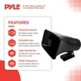 thumbnail image 2 of Pyle 6" PA Horn Speaker, Indoor/Outdoor Use, 50W Peak Power, Black, 2 Pack, 2 of 6