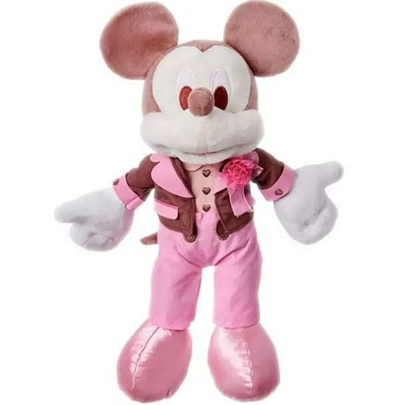 Disney Valentine's Day Mickey Pink Tuxedo Plush New with Tag