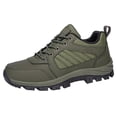 thumbnail image 2 of AUDeals Men's Hiking Boots, Lightweight Breathable Shoes with Waterproof Comfort for Trail Trekking and Outdoor Use (Green, 8), 2 of 8