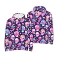 thumbnail image 6 of Bingfone Skull mushroom colorful cute Men's Drawstring Hoodie Long Sleeve Pocket Sweatshirts-Medium, 6 of 6