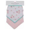 Buttons and Stitches 2 Pack Girls Bandana Bib with Cherry Cute Print