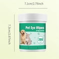 thumbnail image 3 of Toallitas desodorantes para ojos para perros y gatos: eliminan suavemente las manchas de lágrimas, los restos de los ojos, las secreciones y las mucosidades. Toallitas de limpieza Autorización, 3 of 7