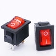 thumbnail image 3 of Jinsinto 10 pcs Rocker Toggle Switch Red Light Illuminated On/off Spst 3 Pin 2 Position Kcd1 Snap Ac 250v/10a 125v/12a Kcd1-2-101n, 3 of 4