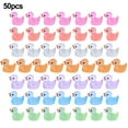 thumbnail image 1 of 50x Fluorescent Ducks Ornament Miniature Figures Tiny Micro Landscape Decor, 1 of 10