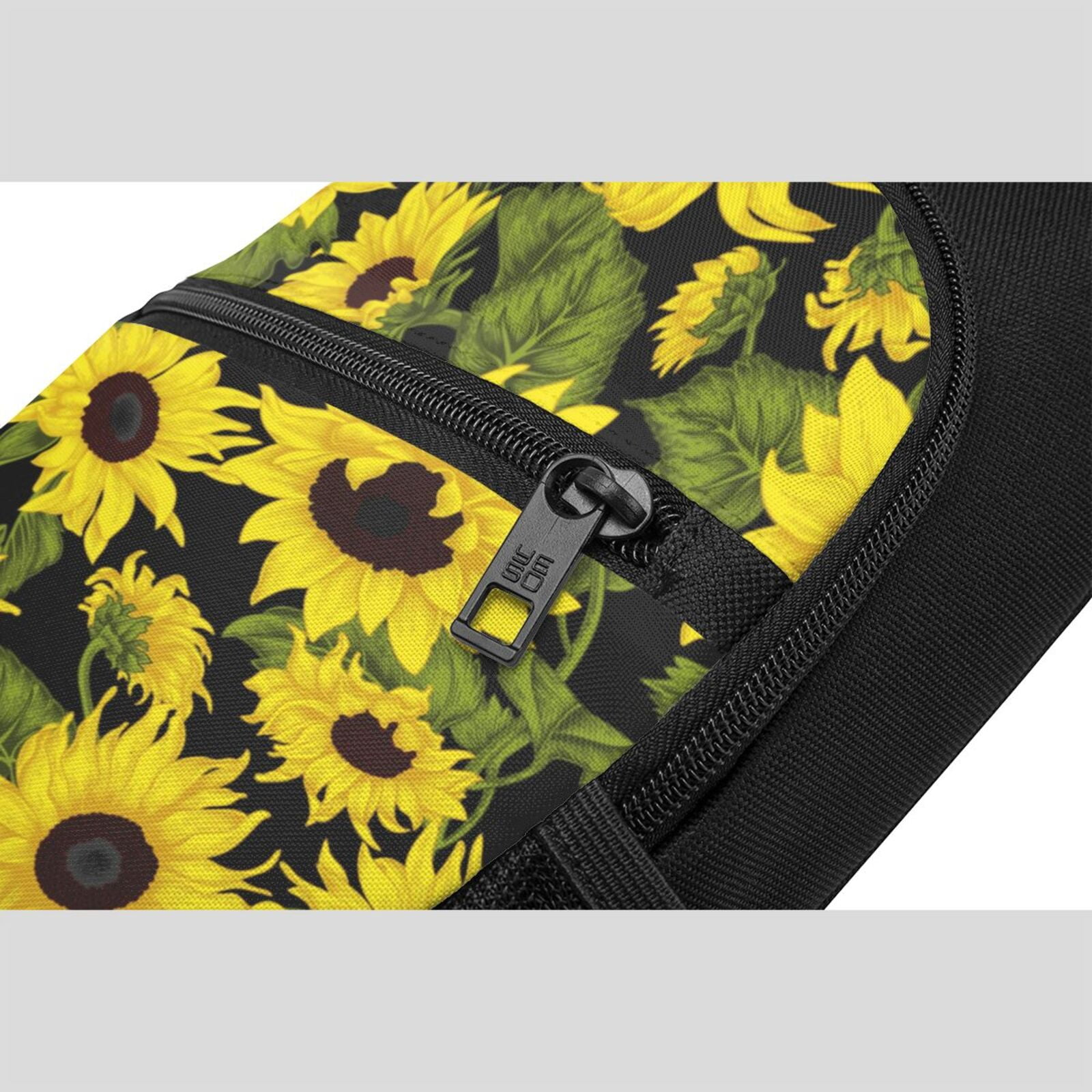 Xecao's Sunflowers In Vintage Print Sling Bag: A Versatile Chest, Shoulder, and Crossbody Backpack for Casual Days Out, Perfect for Both Men and Women