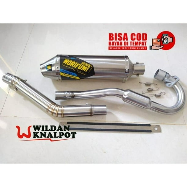 Extractor/canister Norifumi Competiton sistema completo de escape para codo grande tubo Xtz 125 | Crf 150l | Xr 150 | Xr 200 | Klx 150s, l, g | Klx 150 BF | Klx 150 d-tracker | Dtm 150.