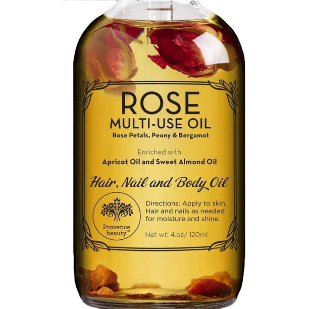 Provence Beauty Rose Petals Body Oil With Organic Peony Bergamot Vitamin E Walmart Com Walmart Com
