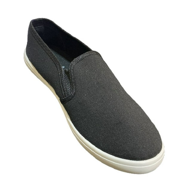 EasySteps Women's Canvas SlipOn Shoes with Padded Insole 308L Black/White 7