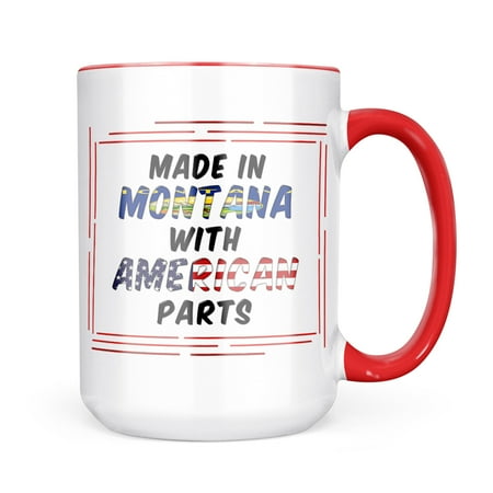 

Neonblond American Parts but Made in Montana Mug gift for Coffee Tea lovers