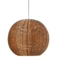 thumbnail image 2 of KOUBOO Wicker Ball Pendant Light, Rustic Brown, 2 of 4