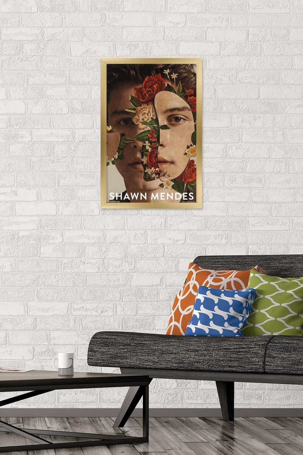Shawn Mendes - Floral Wall Poster, 22.375" x 34"