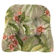 thumbnail image 3 of Jordan Manufacturing 18" x 18" Tahiti Sunrise Multicolor Floral Square Tufted Outdoor Wicker Seat Cushions (2 Pack), 3 of 12