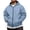 Light Blue,#096, variant on Men's Zip Up Hoodie Oversized Loose Fit Full Zip Sweatshirt Jacket,5XL