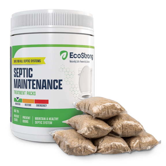 Septic Tank Treatment Packets: Breaks Down Grease, Paper, Organic Solids and Control Septic Odors - 2 Year Supply