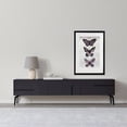 thumbnail image 3 of Cuadro decorativo mariposas LUNE ART GALLERY AnimalArt pintura a mano marco negro vidrio, 3 of 5