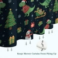 thumbnail image 6 of Christmas Dinosaur Pattern Shower Curtain 72"x84" ,Bathroom Decorative Shower Curtains Set with 12 Hooks,Modern Waterproof Washable Shower Curtain, 6 of 6