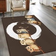 thumbnail image 2 of Area Rugs 2.7'x5', Japanese Style Carpet for Living Room Bedroom Dining Room, Dark Brown Rustic Owl Birds Tree Branches Throw Kitchen Rugs Non Slip Washable Rectangle Indoor Outdoor Rugs, 2 of 8