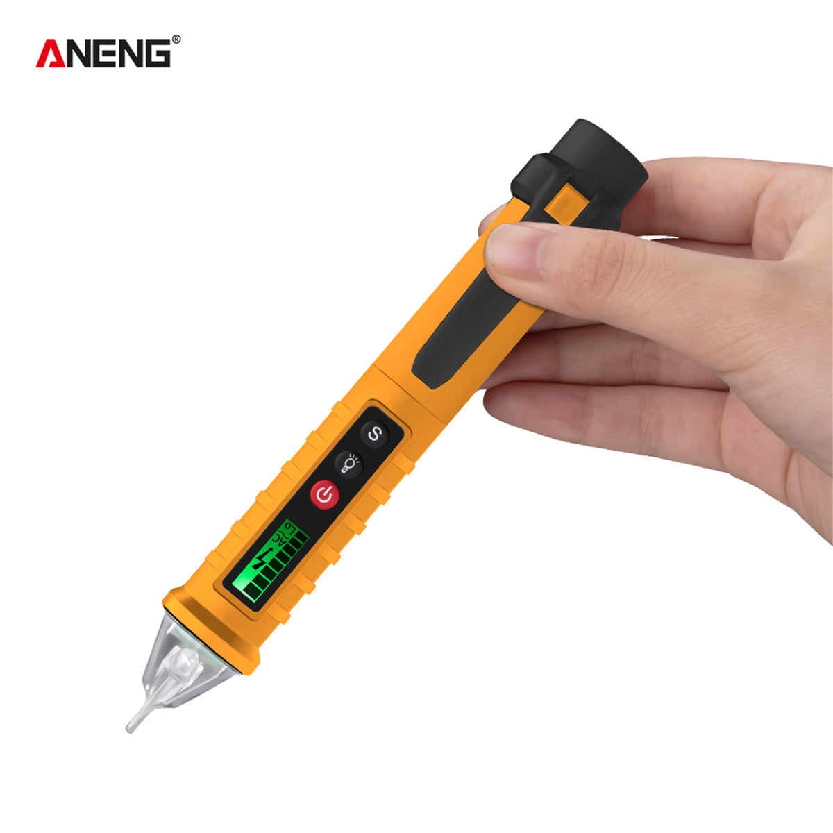 Detector Electrical Tester Pen Non-Contact Sound/Light White Tool Durable 