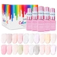 thumbnail image 2 of DouborQ 20 colores 7ml Juego de pegamento para uñas Soak Off de larga duración DOUBORQ  Esmalte de uñas, 2 of 7