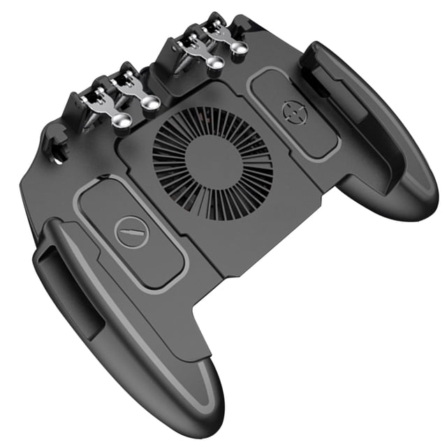 Seitruly para PUBG Game Gamepad para teléfono móvil Trigger Fire Button Game Controller Joystick Metal Trigger Videojuegos y accesorios Mit Lüfter