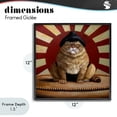 thumbnail image 4 of Stupell Industries Traditional Sumo Cat with Sun Rays Black Framed Giclee Art, 12 x 12, by Lucia Heffernan, 4 of 8