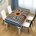 thumbnail image 3 of Yayeee Tablecloths for Rectangular Tables 60 x 108 inch Party Table Cover, Geometric Stripes, 3 of 6