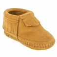 thumbnail image 2 of Minnetonka Kids Baby Girl's Riley Bootie (Infant/Toddler) Taupe Boot 2 Infant M, 2 of 3