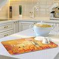 thumbnail image 6 of Happy Thanksgiving With Autumn Leaves Dish Drying Mat 16x18 Absorbent Fall Maple Dishes Pad Dish Drainer Mat Protector for Kitchen Fast Dry, 6 of 6