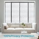 thumbnail image 2 of Window Privacy Film Stained Glass Frosted Glass Window Clings Moroccan Lattice Decorative Bathroom Door Coverings UV Sun Blocking Heat Control Removable Home Window Tint(17.5X78.7in,White), 2 of 9