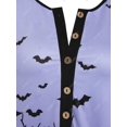 thumbnail image 3 of Talla grande Halloween Bate Imprimir Tee Rosegal Mangas largas de talla grande, 3 of 5