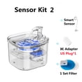 thumbnail image 1 of 2L Intelligent Cat Water Fountain With Faucet Dog Water Dispenser Transparent Drinker Pet Drinking Filters Feeder Motion Sensor, 1 of 5