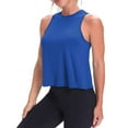 thumbnail image 3 of Womens Workout Tank Top Sleeveless Casual Tops Crop Sports Flowy Cropped Sports Shirt, 3 of 7