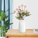 thumbnail image 1 of Juego de 4 flores artificiales de seda de 5 cabezas de cebolleta y crisantemo | Plantas suculentas de plástico | Tallos suaves y flexibles | Decoración para bodas en interiores | Arreglo de mesa e, 1 of 5