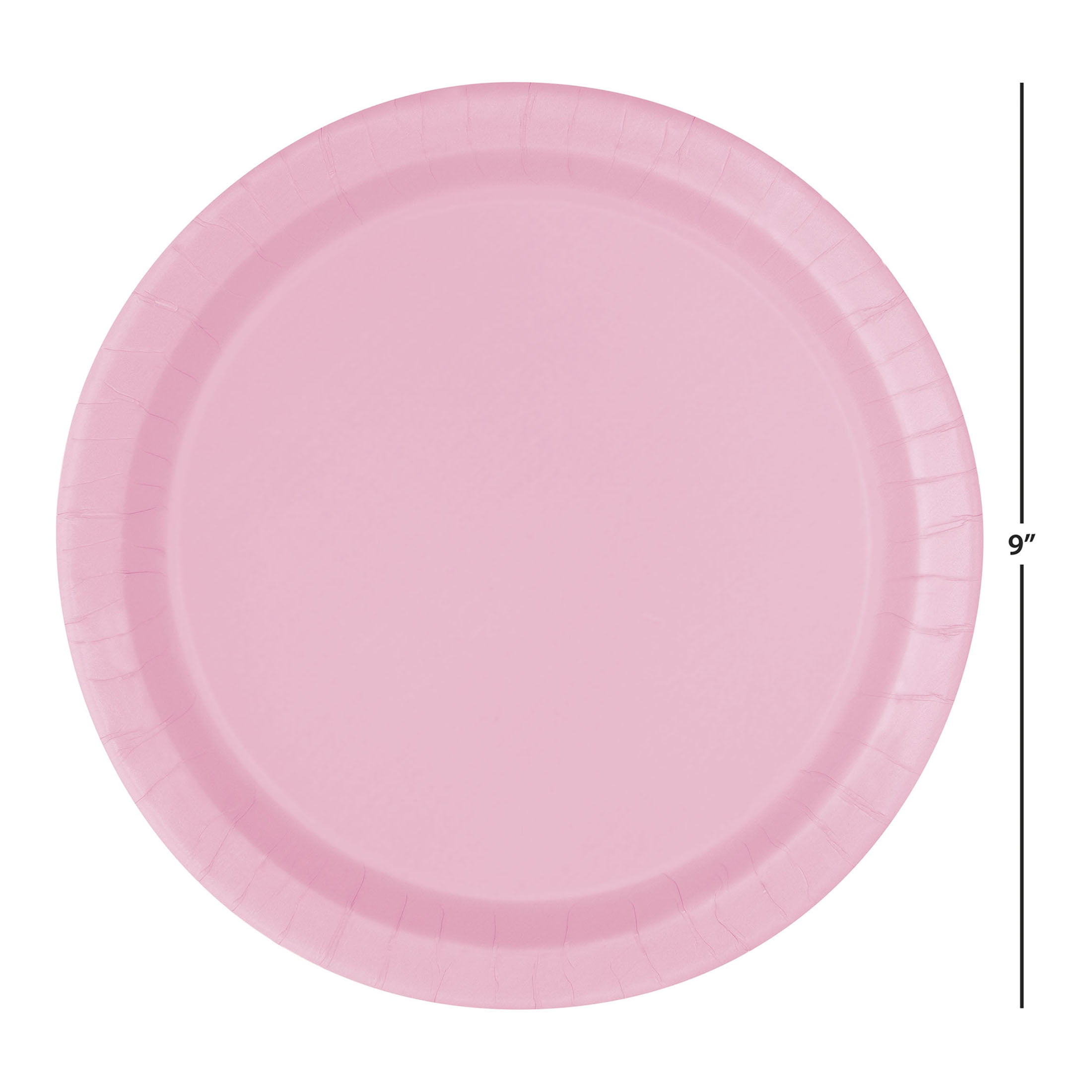 20 Count 9IN Pink Dinner Paper Plates by Way To Celebrate