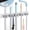 White-5 Slots, variant on Heavy Duty White Broom Holder Wall Mount - Wood Mop and Broom Organizer with 3 Slots & 4 Hooks for Laundry Room, Kitchen, Garage Storage and Organization