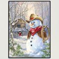 thumbnail image 3 of 5D DIY Taladro Muñeco Nieve Kits Artesanía Mosaico Punto Cruz 30x40cm, 3 of 9