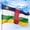 Central African Republic, variant on Democratic Republic of the Congo Outdoor Flag (1x1.5ft) by DreamController - Durable, Fade-Resistant Polyester, Double-Stitched, Brass Grommets - HD Printed Central Africa Flag - Made in USA