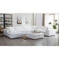 thumbnail image 5 of Roundhill Furniture Rivas Contemporary 8-Piece U-Sectional Sofa with Two Ottomans - Graphite, 5 of 6