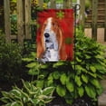 thumbnail image 2 of Carolines Treasures SS4735GF Basset Hound Drapeau de Noël Flocons de Neige Rouges et Verts - Taille Jardin, 2 of 3