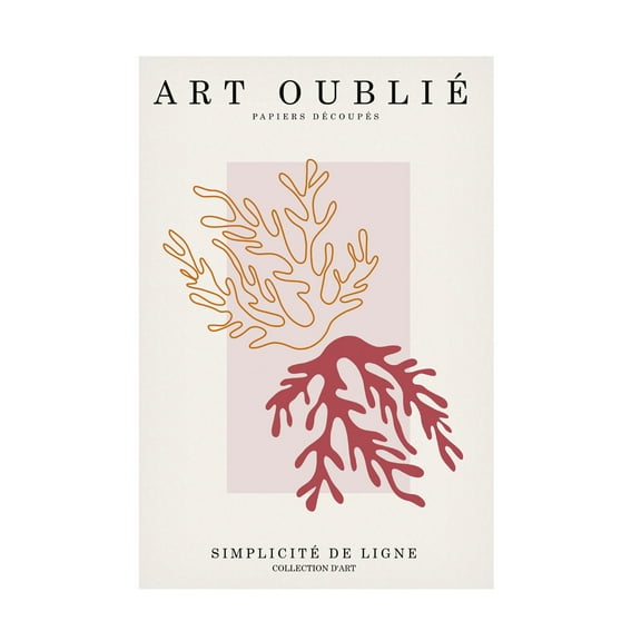 Canvas Wall Art - Incado 'Orange and Red Leaves' Wall Art for Living Room, Bedroom, or Office Décor by Trademark Fine Art - 12 x 19 Inches