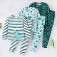 thumbnail image 2 of GCETTIC Fall Pajamas Baby Toddler Snug Fit Pajama Set Green,9-12 Months, 2 of 5